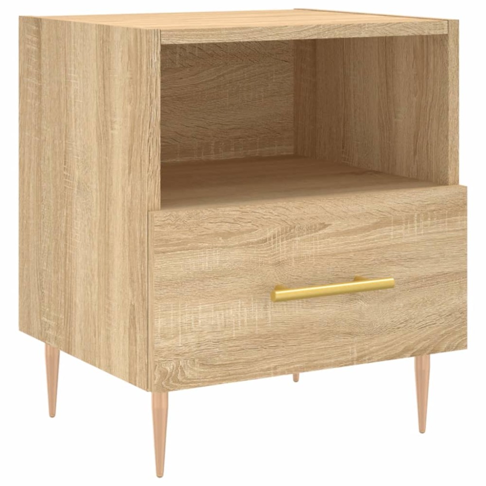 vidaXL Κομοδίνο Sonoma Δρυς 40 x 35 x 47,5 εκ. από Επεξεργασμένο Ξύλο