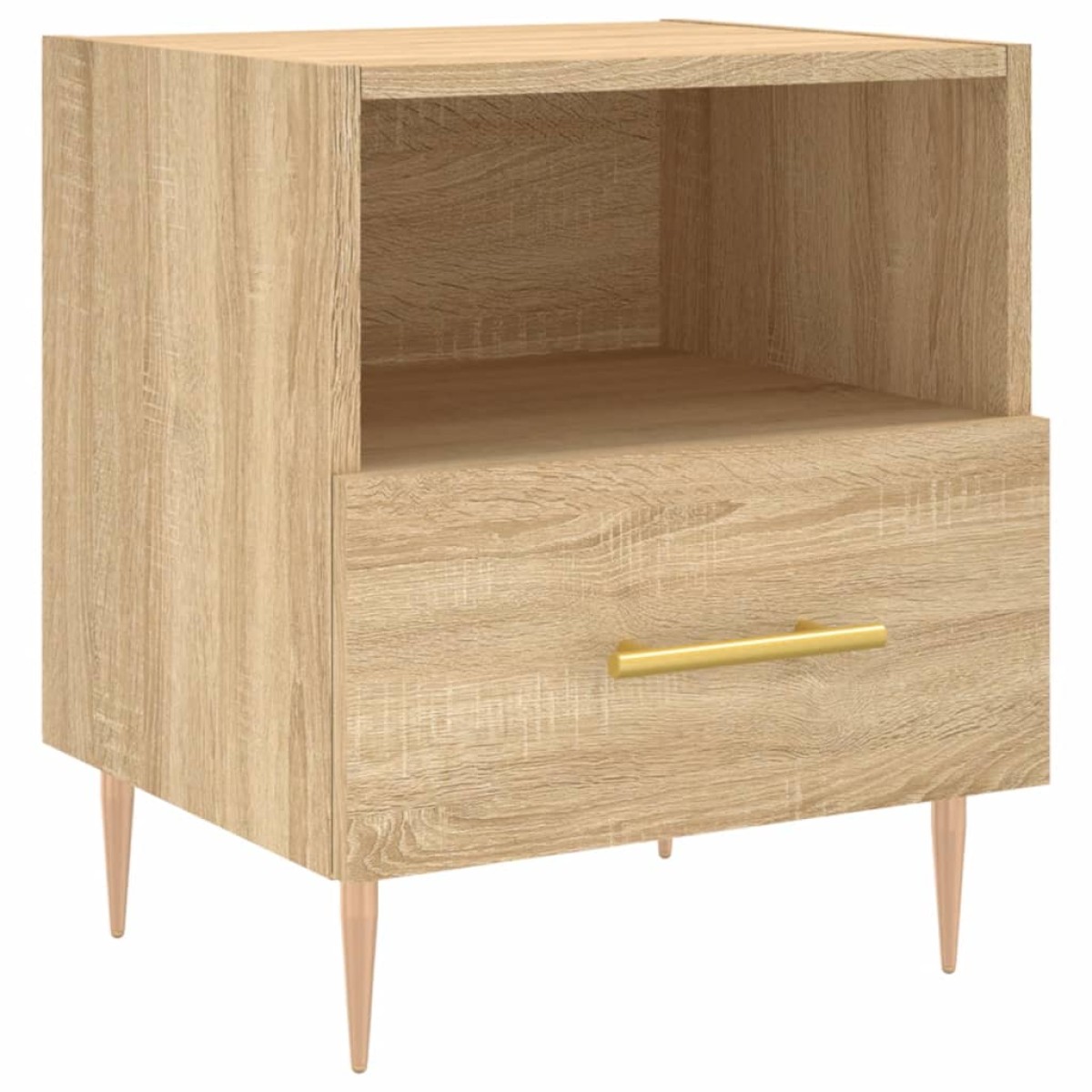 vidaXL Κομοδίνο Sonoma Δρυς 40 x 35 x 47,5 εκ. από Επεξεργασμένο Ξύλο