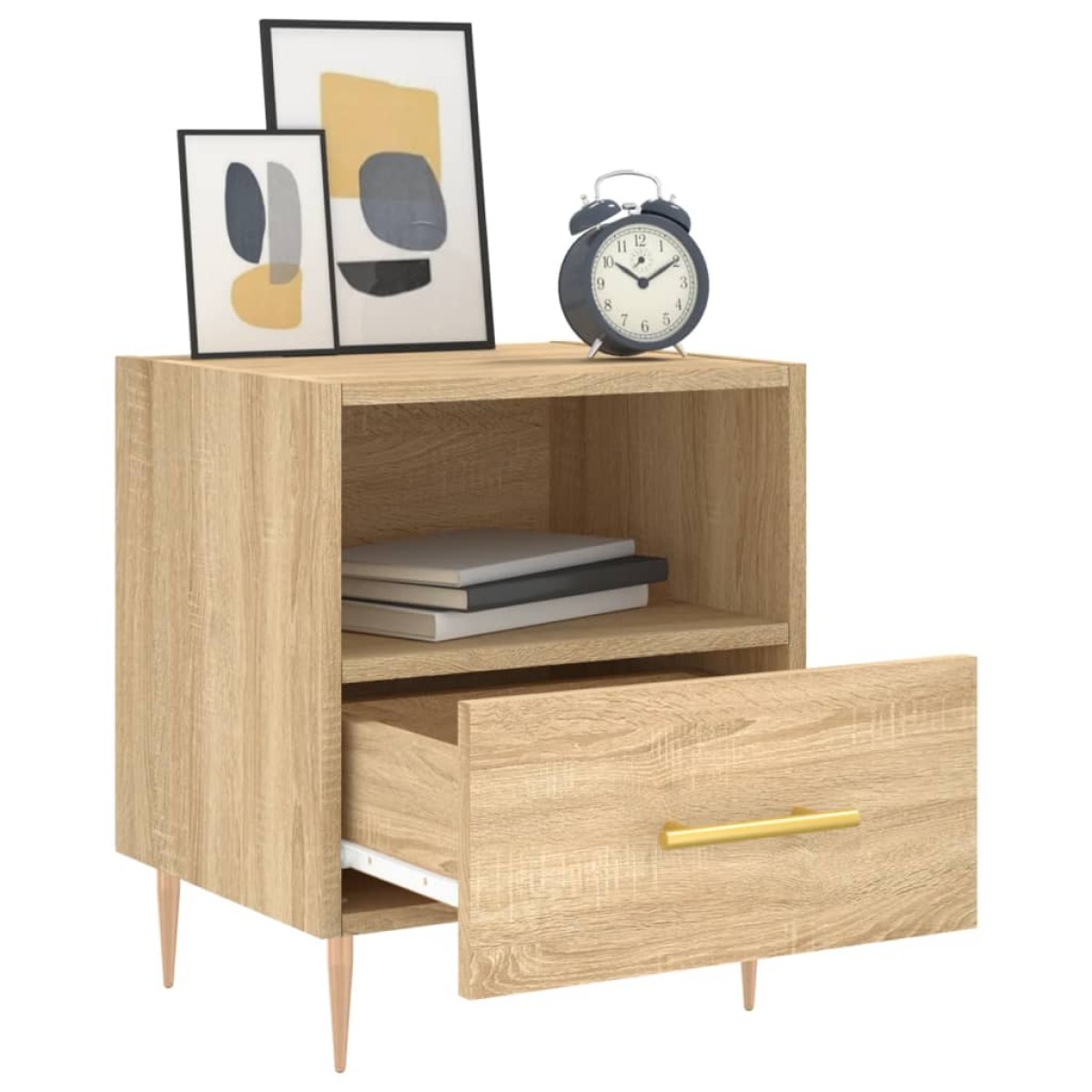 vidaXL Κομοδίνο Sonoma Δρυς 40 x 35 x 47,5 εκ. από Επεξεργασμένο Ξύλο