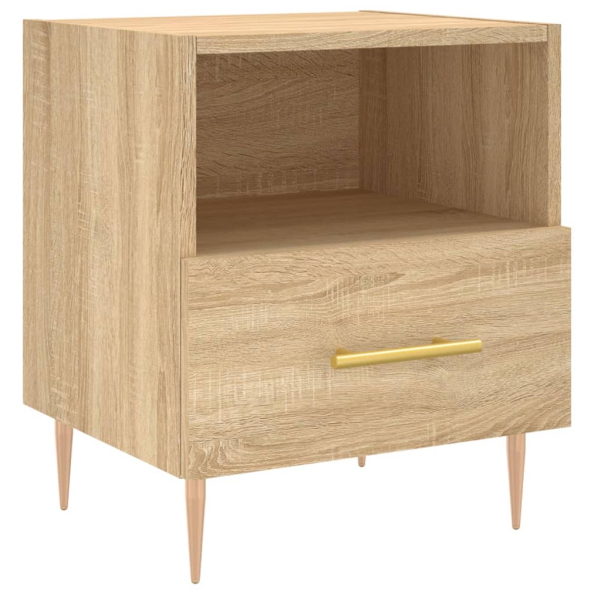 vidaXL Κομοδίνα 2 τεμ. Sonoma Δρυς 40 x 35 x 47,5 εκ. Επεξεργ. Ξύλο