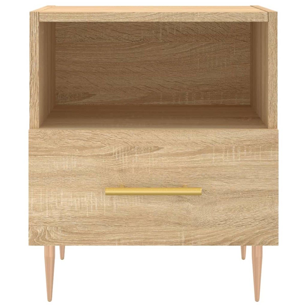 vidaXL Κομοδίνα 2 τεμ. Sonoma Δρυς 40 x 35 x 47,5 εκ. Επεξεργ. Ξύλο