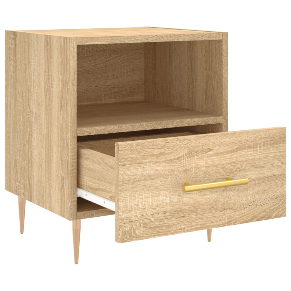 vidaXL Κομοδίνα 2 τεμ. Sonoma Δρυς 40 x 35 x 47,5 εκ. Επεξεργ. Ξύλο