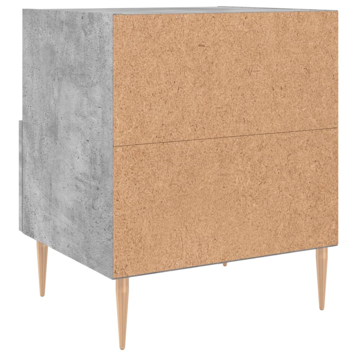 vidaXL Κομοδίνο Γκρι Σκυροδ. 40 x 35 x 47,5 εκ. από Επεξεργασμένο Ξύλο