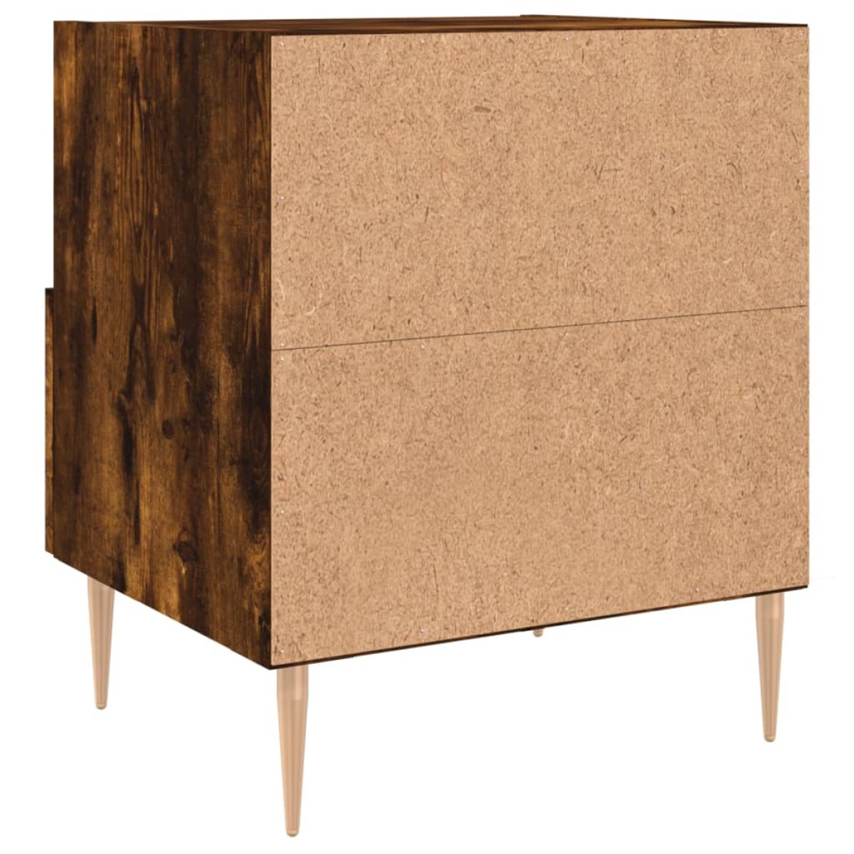 vidaXL Κομοδίνο Καπνιστή Δρυς 40 x 35 x 47,5 εκ. από Επεξεργ. Ξύλο