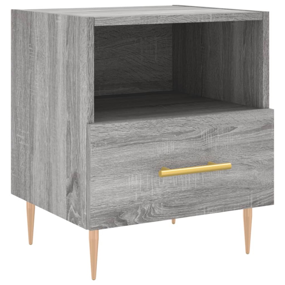 vidaXL Κομοδίνο Γκρι Sonoma 40 x 35 x 47,5 εκ. από Επεξεργασμένο Ξύλο