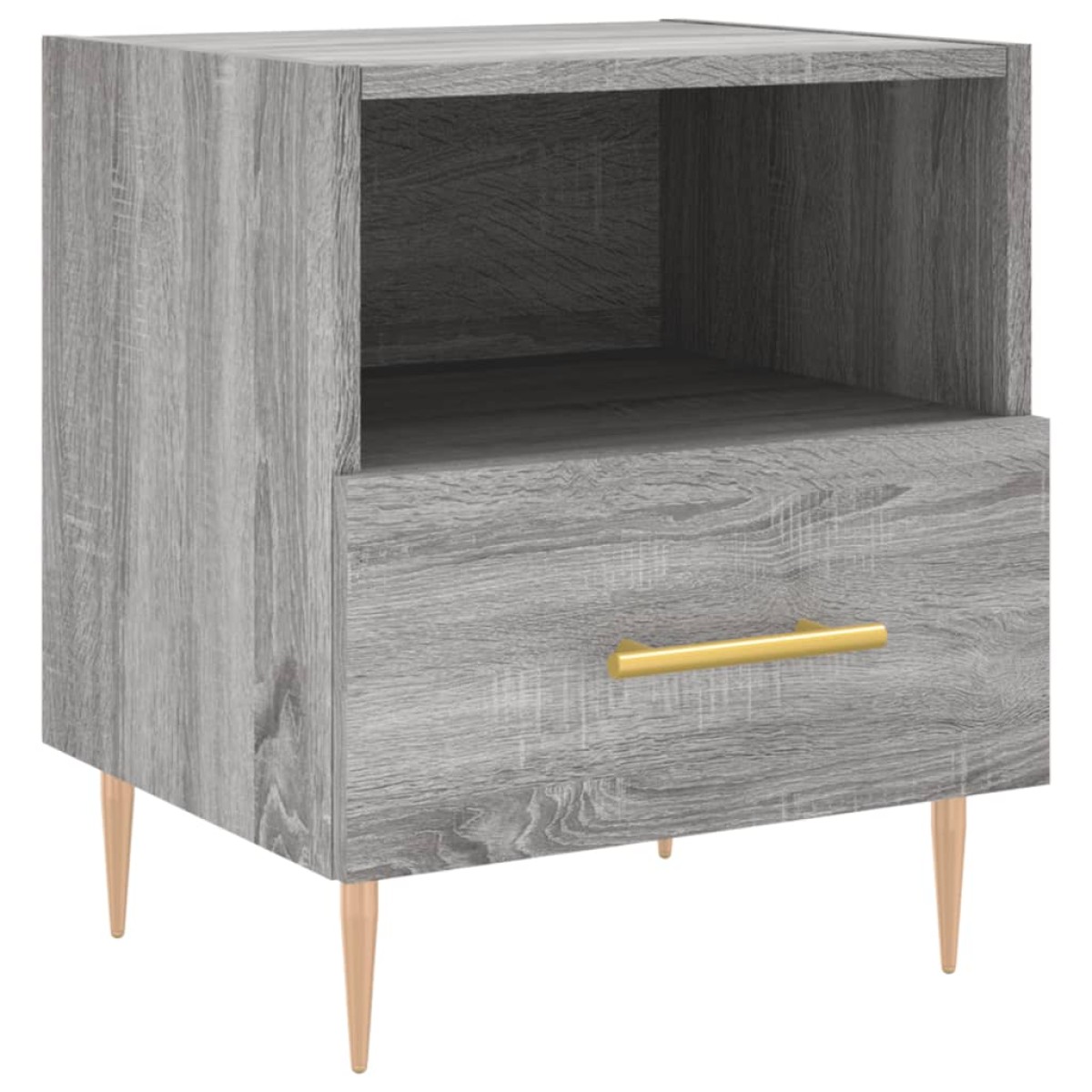 vidaXL Κομοδίνο Γκρι Sonoma 40 x 35 x 47,5 εκ. από Επεξεργασμένο Ξύλο