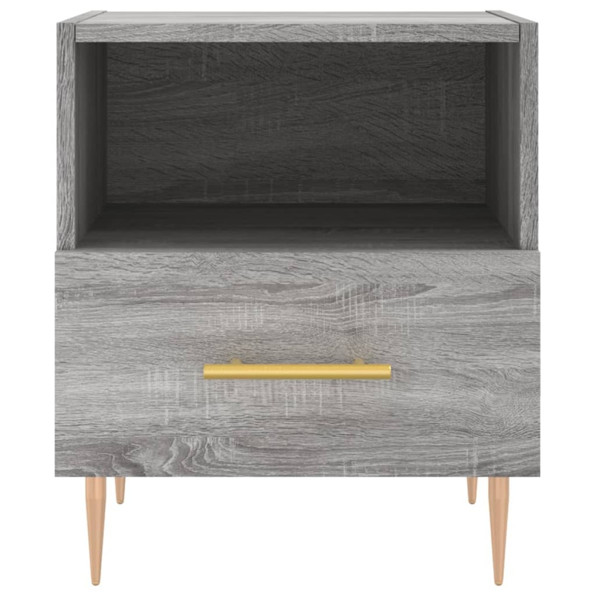 vidaXL Κομοδίνο Γκρι Sonoma 40 x 35 x 47,5 εκ. από Επεξεργασμένο Ξύλο