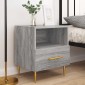 vidaXL Κομοδίνα 2 τεμ. Γκρι Sonoma 40 x 35 x 47,5 εκ. Επεξεργ. Ξύλο