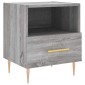 vidaXL Κομοδίνα 2 τεμ. Γκρι Sonoma 40 x 35 x 47,5 εκ. Επεξεργ. Ξύλο