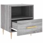 vidaXL Κομοδίνα 2 τεμ. Γκρι Sonoma 40 x 35 x 47,5 εκ. Επεξεργ. Ξύλο