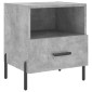 vidaXL Κομοδίνα 2 τεμ. Γκρι Σκυροδεμ. 40 x 35 x 47,5 εκ. Επεξεργ. Ξύλο