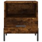 vidaXL Κομοδίνα 2 τεμ. Καπνιστή Δρυς 40 x 35 x 47,5 εκ. Επεξεργ. Ξύλο