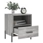 vidaXL Κομοδίνα 2 τεμ. Γκρι Sonoma 40 x 35 x 47,5 εκ. Επεξεργ. Ξύλο