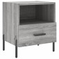 vidaXL Κομοδίνα 2 τεμ. Γκρι Sonoma 40 x 35 x 47,5 εκ. Επεξεργ. Ξύλο