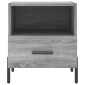 vidaXL Κομοδίνα 2 τεμ. Γκρι Sonoma 40 x 35 x 47,5 εκ. Επεξεργ. Ξύλο