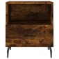 vidaXL Κομοδίνα 2 τεμ. Καπνιστή Δρυς 40 x 35 x 47,5 εκ. Επεξεργ. Ξύλο