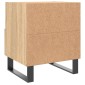 vidaXL Κομοδίνο Sonoma Δρυς 40 x 35 x 47,5 εκ. από Επεξεργασμένο Ξύλο