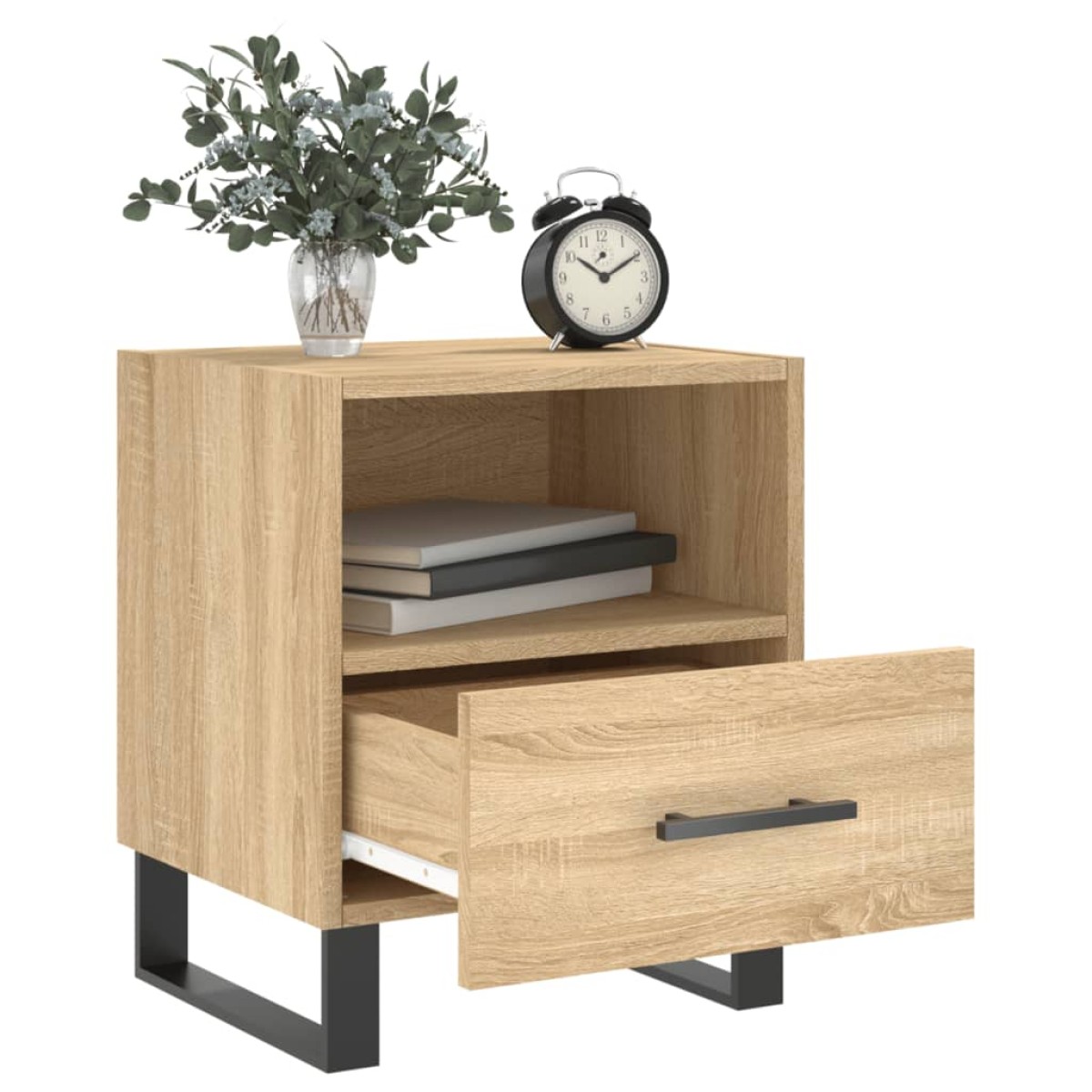 vidaXL Κομοδίνο Sonoma Δρυς 40 x 35 x 47,5 εκ. από Επεξεργασμένο Ξύλο