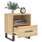 vidaXL Κομοδίνο Sonoma Δρυς 40 x 35 x 47,5 εκ. από Επεξεργασμένο Ξύλο
