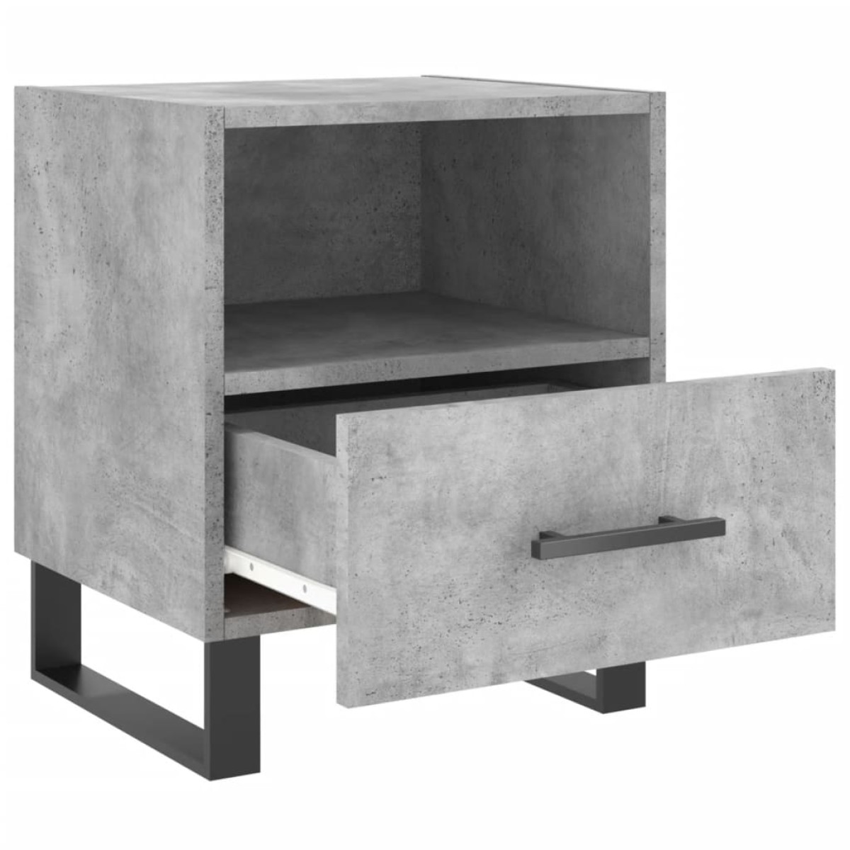 vidaXL Κομοδίνο Γκρι Σκυροδ. 40 x 35 x 47,5 εκ. από Επεξεργασμένο Ξύλο