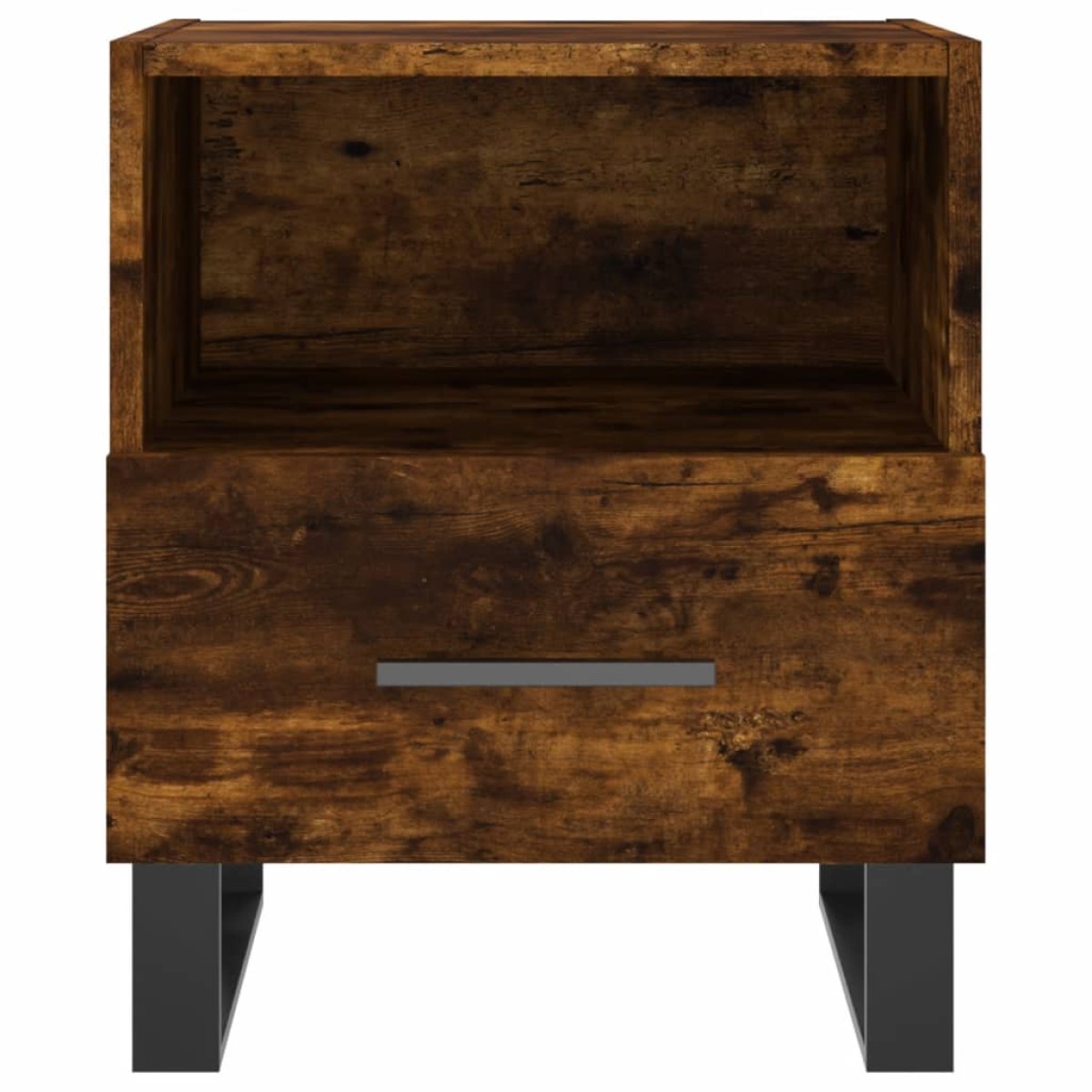 vidaXL Κομοδίνο Καπνιστή Δρυς 40 x 35 x 47,5 εκ. από Επεξεργ. Ξύλο