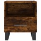 vidaXL Κομοδίνο Καπνιστή Δρυς 40 x 35 x 47,5 εκ. από Επεξεργ. Ξύλο