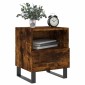 vidaXL Κομοδίνα 2 τεμ. Καπνιστή Δρυς 40 x 35 x 47,5 εκ. Επεξεργ. Ξύλο