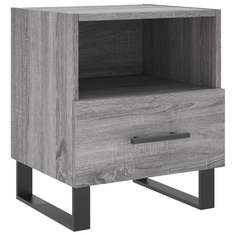 vidaXL Κομοδίνο Γκρι Sonoma 40 x 35 x 47,5 εκ. από Επεξεργασμένο Ξύλο