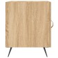 vidaXL Κομοδίνο Sonoma Δρυς 40 x 40 x 50 εκ. από Επεξεργασμένο Ξύλο