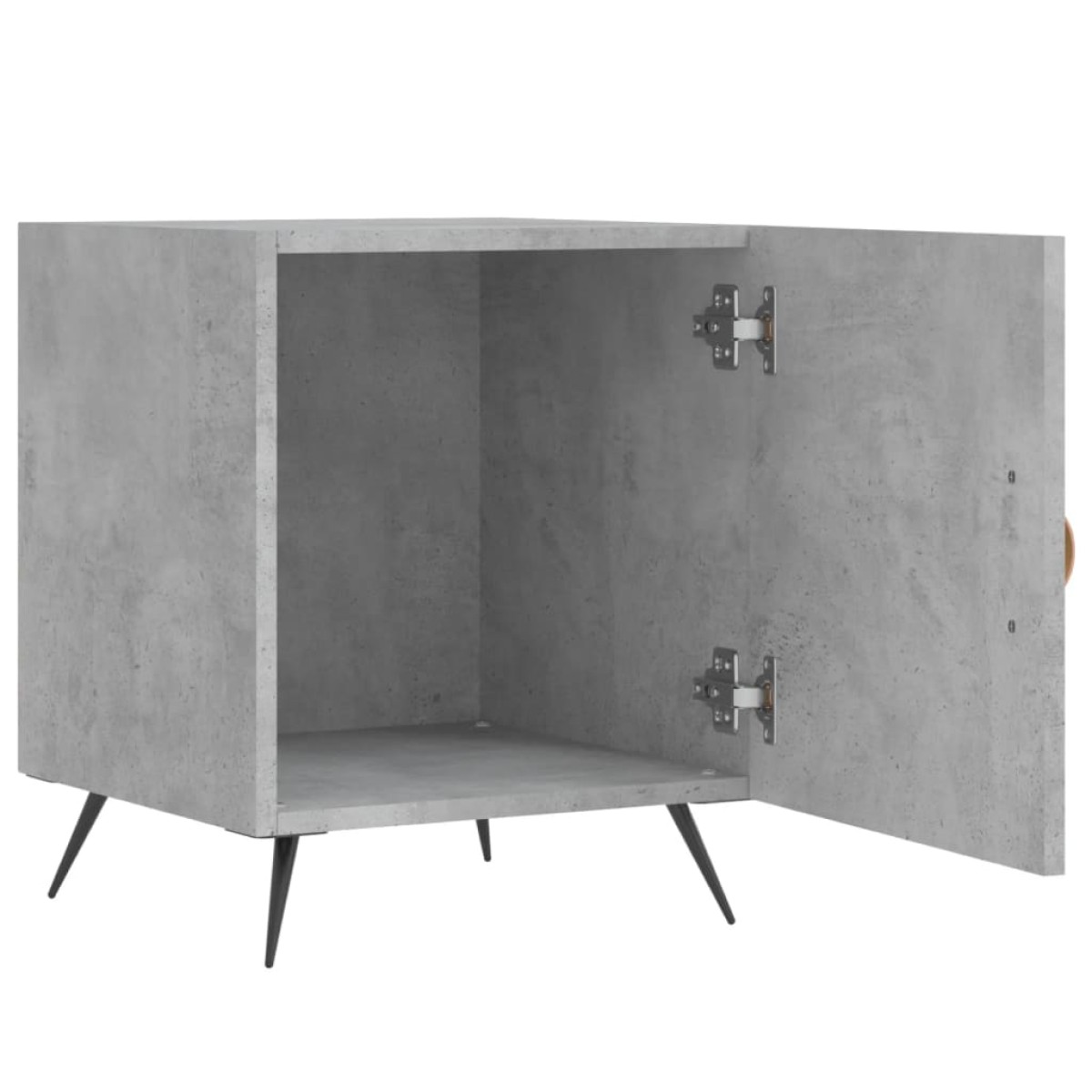 vidaXL Κομοδίνα 2 τεμ. Γκρι Σκυροδέμ. 40 x 40 x 50 από Επεξεργ. Ξύλο