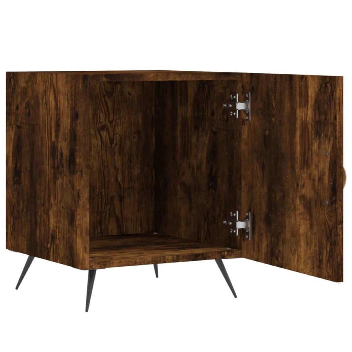 vidaXL Κομοδίνα 2 τεμ. Καπνιστή Δρυς 40x40x50 εκ. από Επεξεργ. Ξύλο