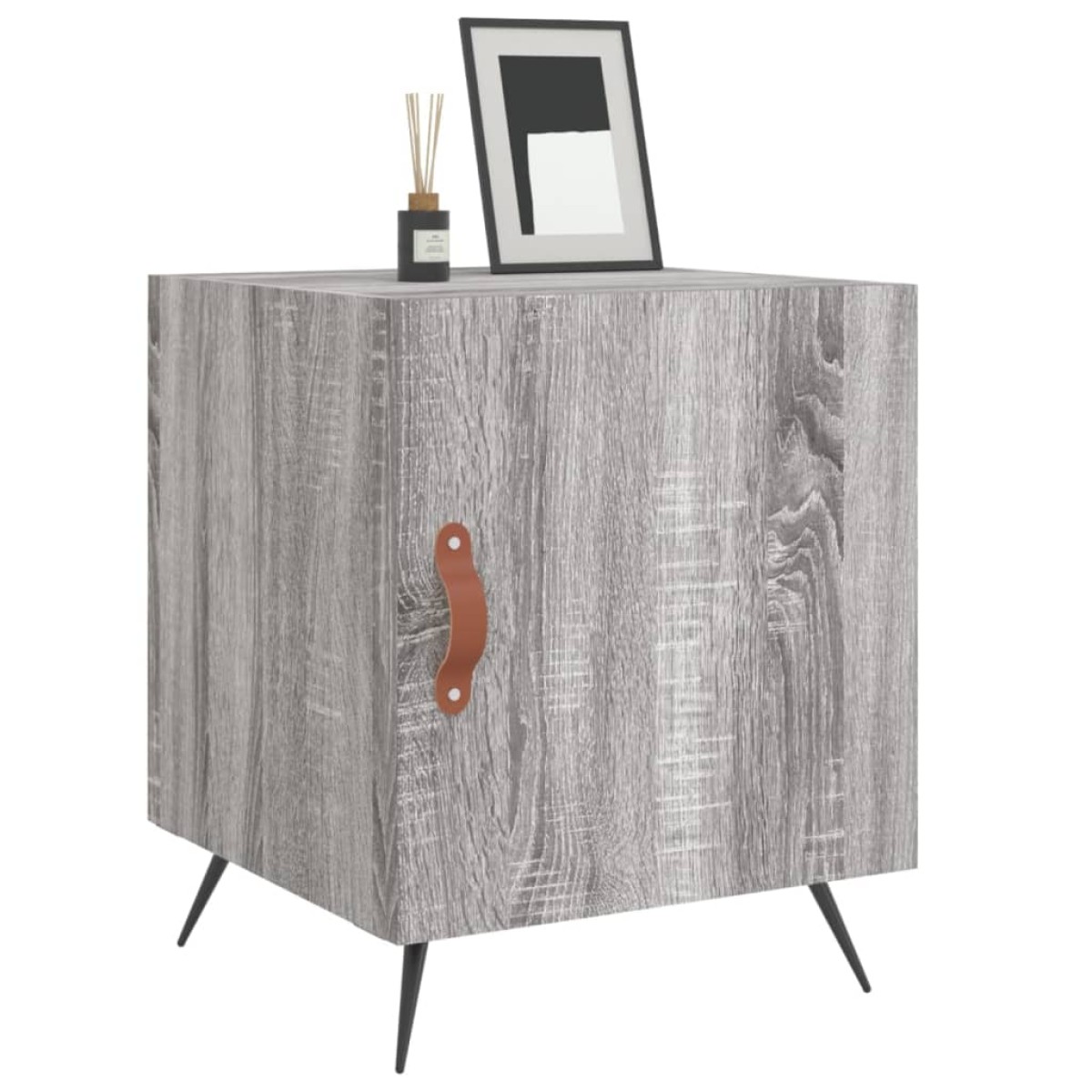 vidaXL Κομοδίνα 2 τεμ. Γκρι Sonoma 40x40x50 εκ. από Επεξεργασμένο Ξύλο