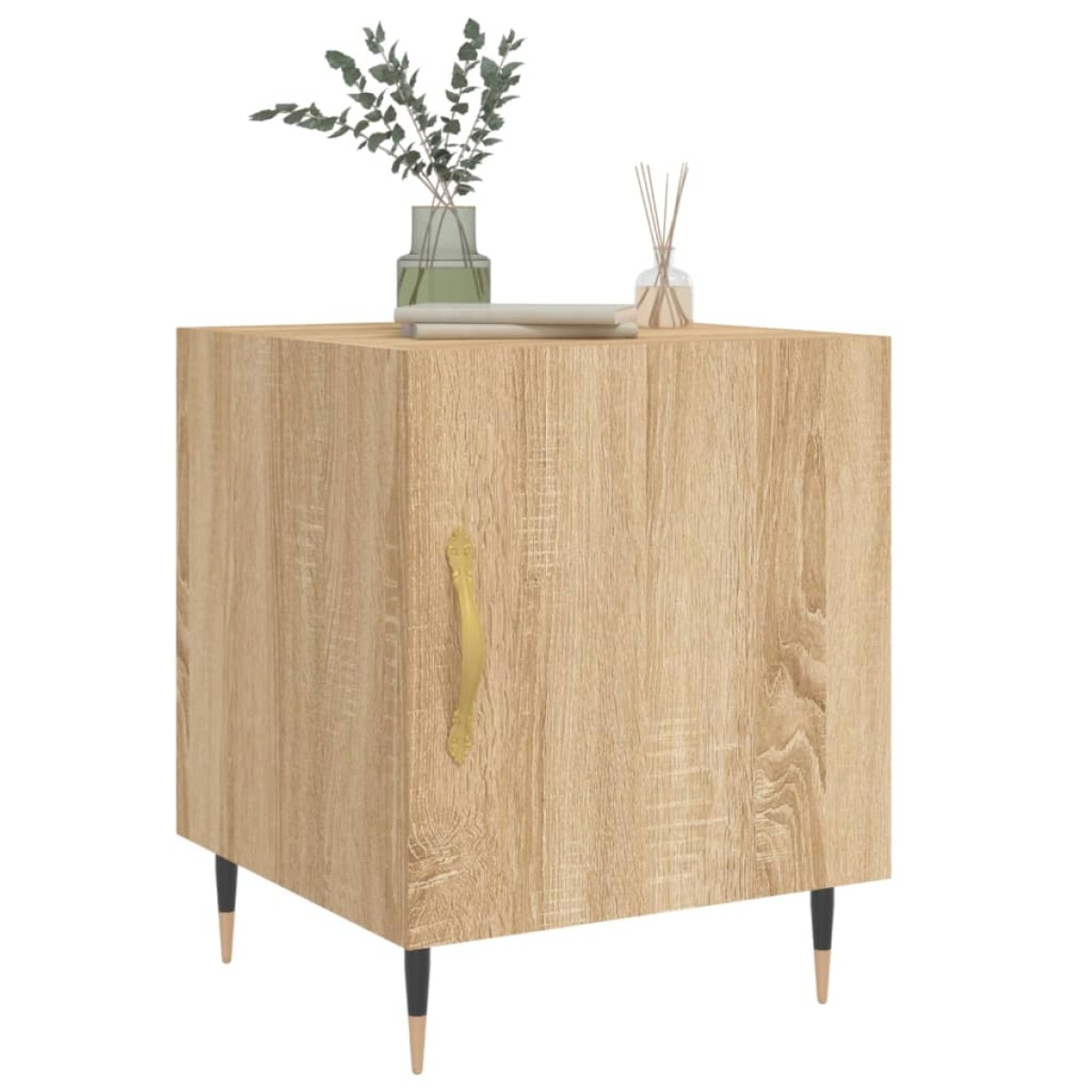 vidaXL Κομοδίνα 2 τεμ. Sonoma Δρυς 40 x 40 x 50 εκ. από Επεξεργ. Ξύλο