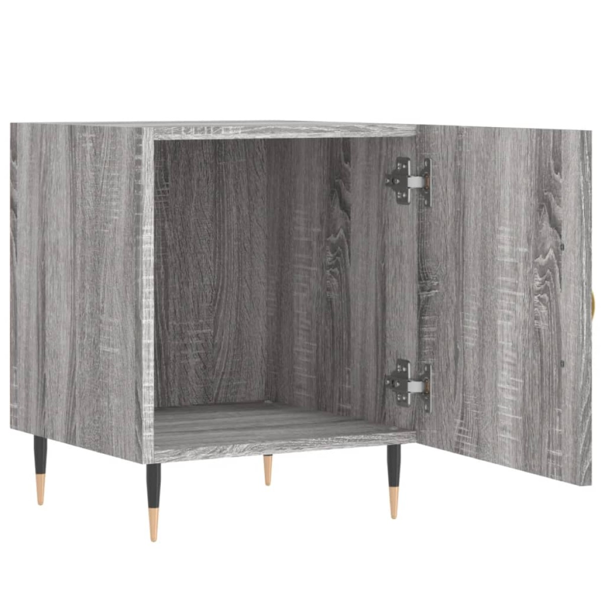 vidaXL Κομοδίνα 2 τεμ. Γκρι Sonoma 40 x 40 x 50 εκ. από Επεξεργ. Ξύλο