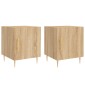 vidaXL Κομοδίνα 2 τεμ. Sonoma Δρυς 40x40x50 εκ. από Επεξεργασμένο Ξύλο