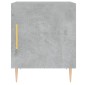 vidaXL Κομοδίνα 2 τεμ. Γκρι Σκυροδέμ. 40 x 40 x 50 από Επεξεργ. Ξύλο