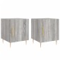 vidaXL Κομοδίνα 2 τεμ. Γκρι Sonoma 40 x 40 x 50 εκ. από Επεξεργ. Ξύλο