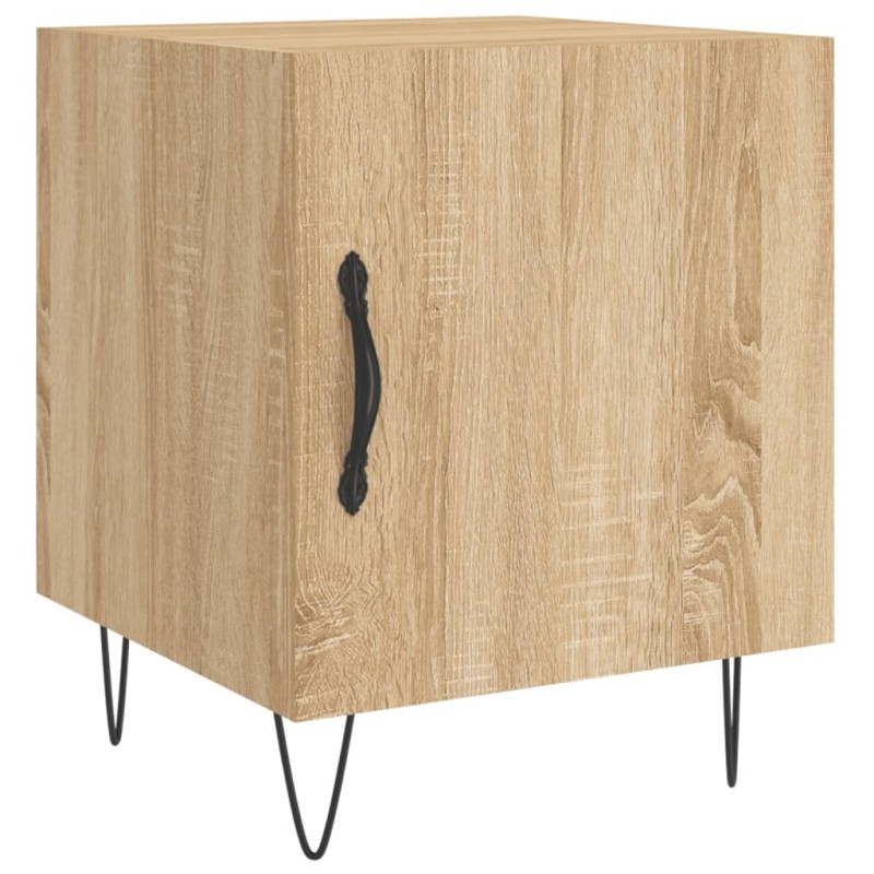 vidaXL Κομοδίνο Sonoma Δρυς 40 x 40 x 50 εκ. από Επεξεργασμένο Ξύλο