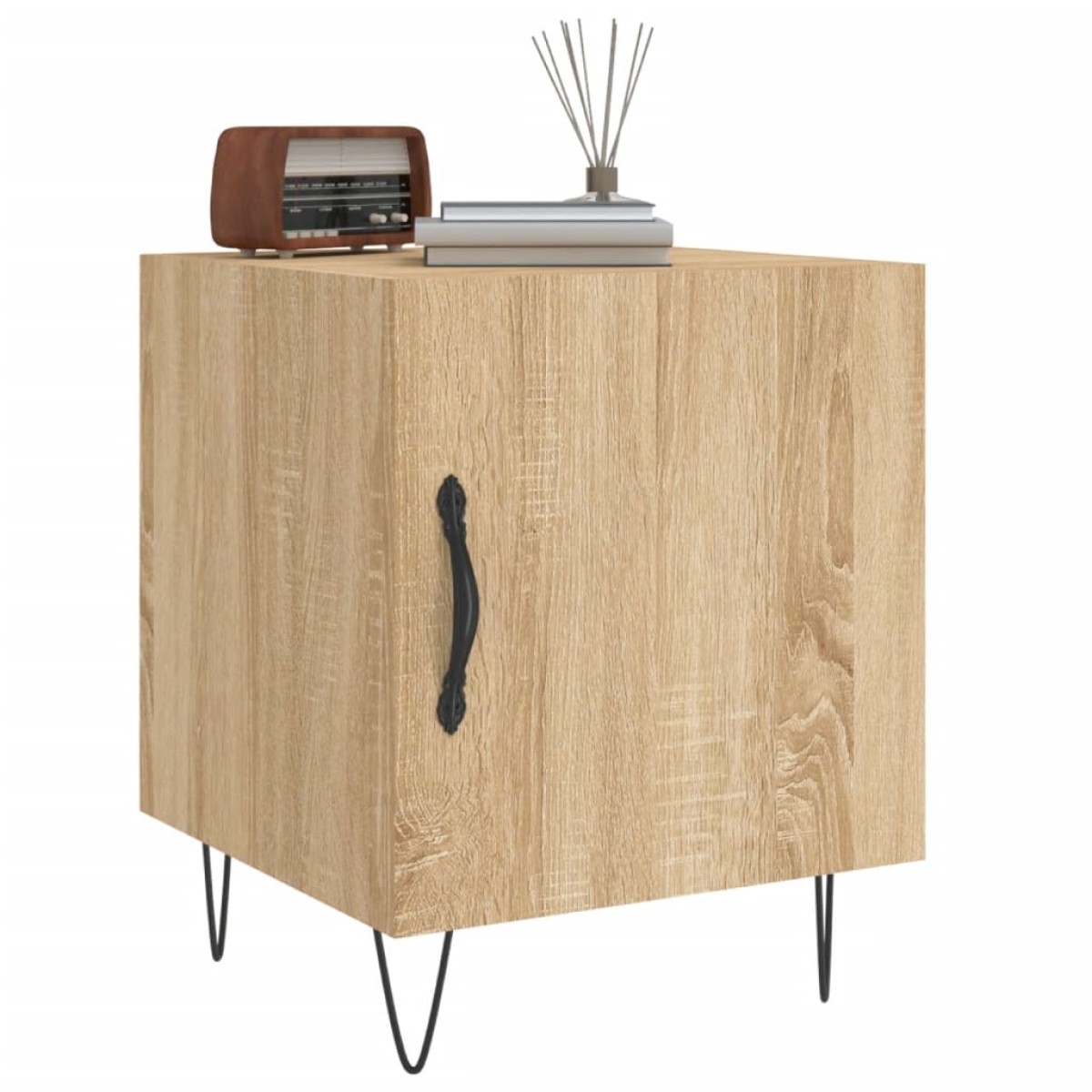 vidaXL Κομοδίνο Sonoma Δρυς 40 x 40 x 50 εκ. από Επεξεργασμένο Ξύλο