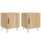 vidaXL Κομοδίνα 2 τεμ. Sonoma Δρυς 40x40x50 εκ. από Επεξεργασμένο Ξύλο