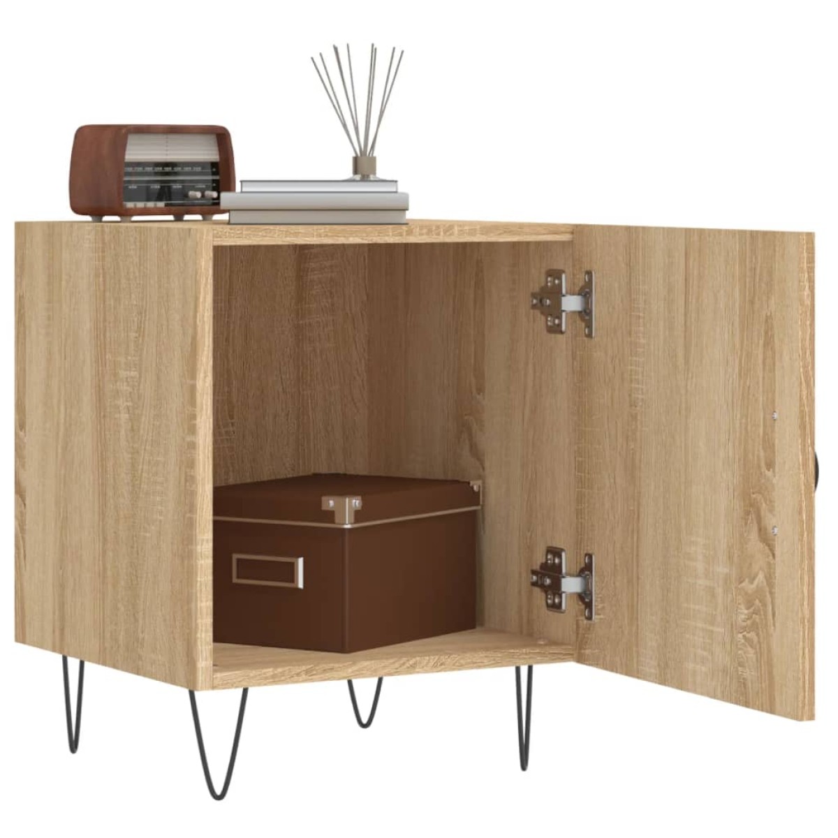 vidaXL Κομοδίνα 2 τεμ. Sonoma Δρυς 40x40x50 εκ. από Επεξεργασμένο Ξύλο