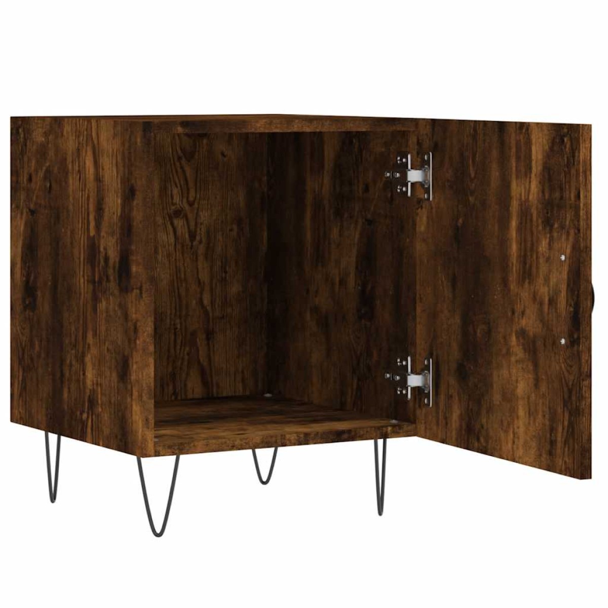 vidaXL Κομοδίνο Καπνιστή Δρυς 40 x 40 x 50 εκ. από Επεξεργασμένο Ξύλο