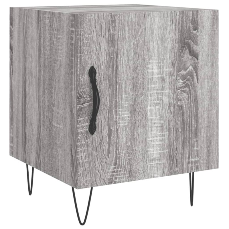 vidaXL Κομοδίνο Γκρι Sonoma 40 x 40 x 50 εκ. από Επεξεργασμένο Ξύλο