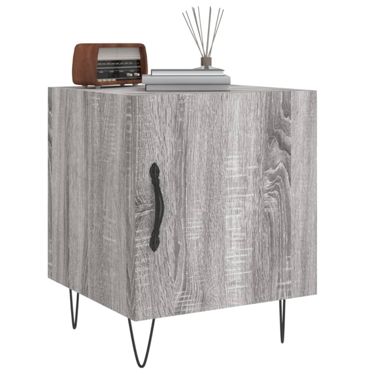 vidaXL Κομοδίνο Γκρι Sonoma 40 x 40 x 50 εκ. από Επεξεργασμένο Ξύλο
