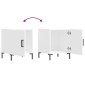 vidaXL Κομοδίνο Λευκό 40 x 40 x 50 εκ. από Επεξεργασμένο Ξύλο