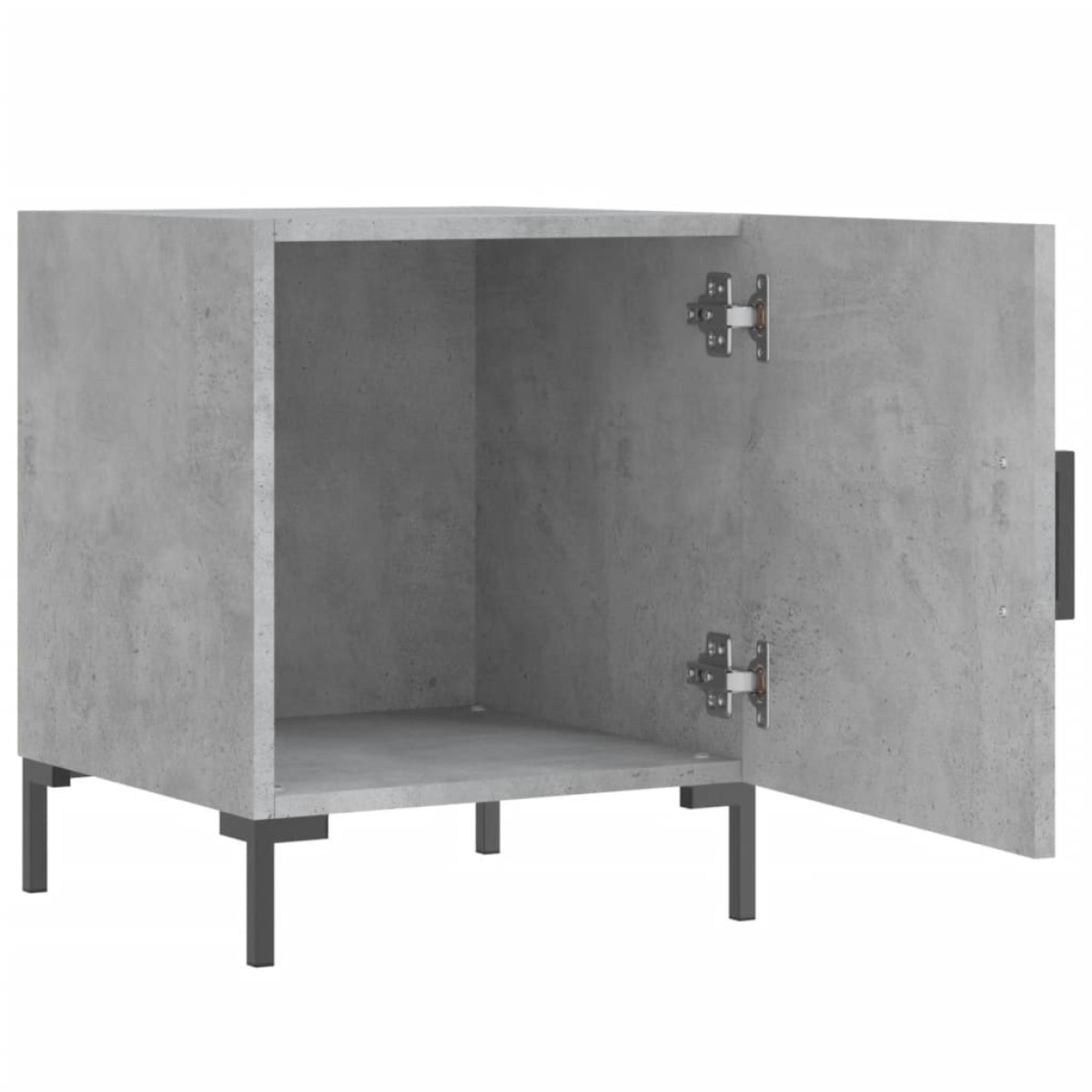 vidaXL Κομοδίνα 2 τεμ. Γκρι Σκυροδέμ. 40 x 40 x 50 από Επεξεργ. Ξύλο