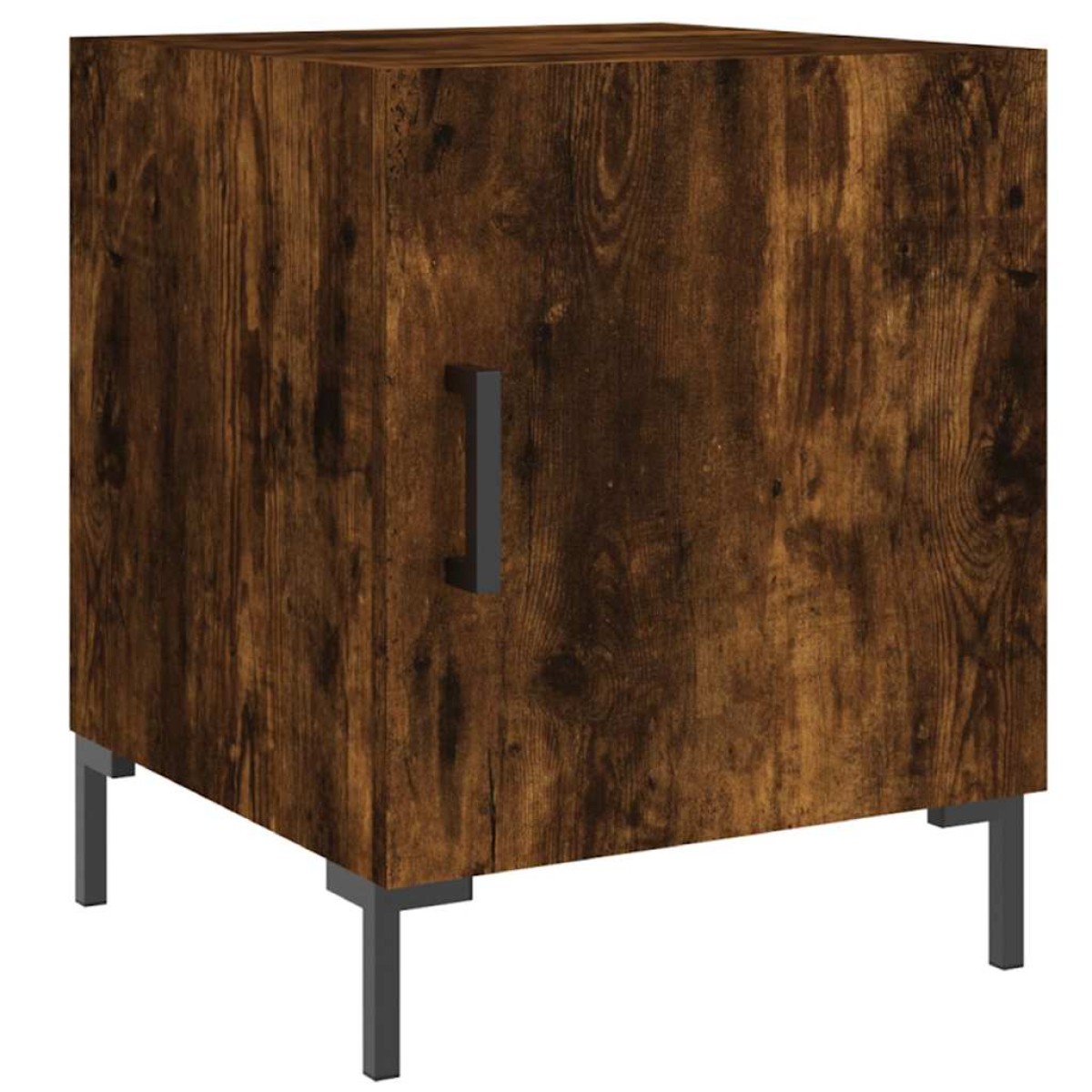 vidaXL Κομοδίνα 2 τεμ. Καπνιστή Δρυς 40 x 40 x 50 εκ. Επεξεργ. Ξύλο