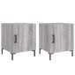 vidaXL Κομοδίνα 2 τεμ. Γκρι Sonoma 40 x 40 x 50 εκ. από Επεξεργ. Ξύλο