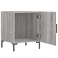 vidaXL Κομοδίνα 2 τεμ. Γκρι Sonoma 40 x 40 x 50 εκ. από Επεξεργ. Ξύλο