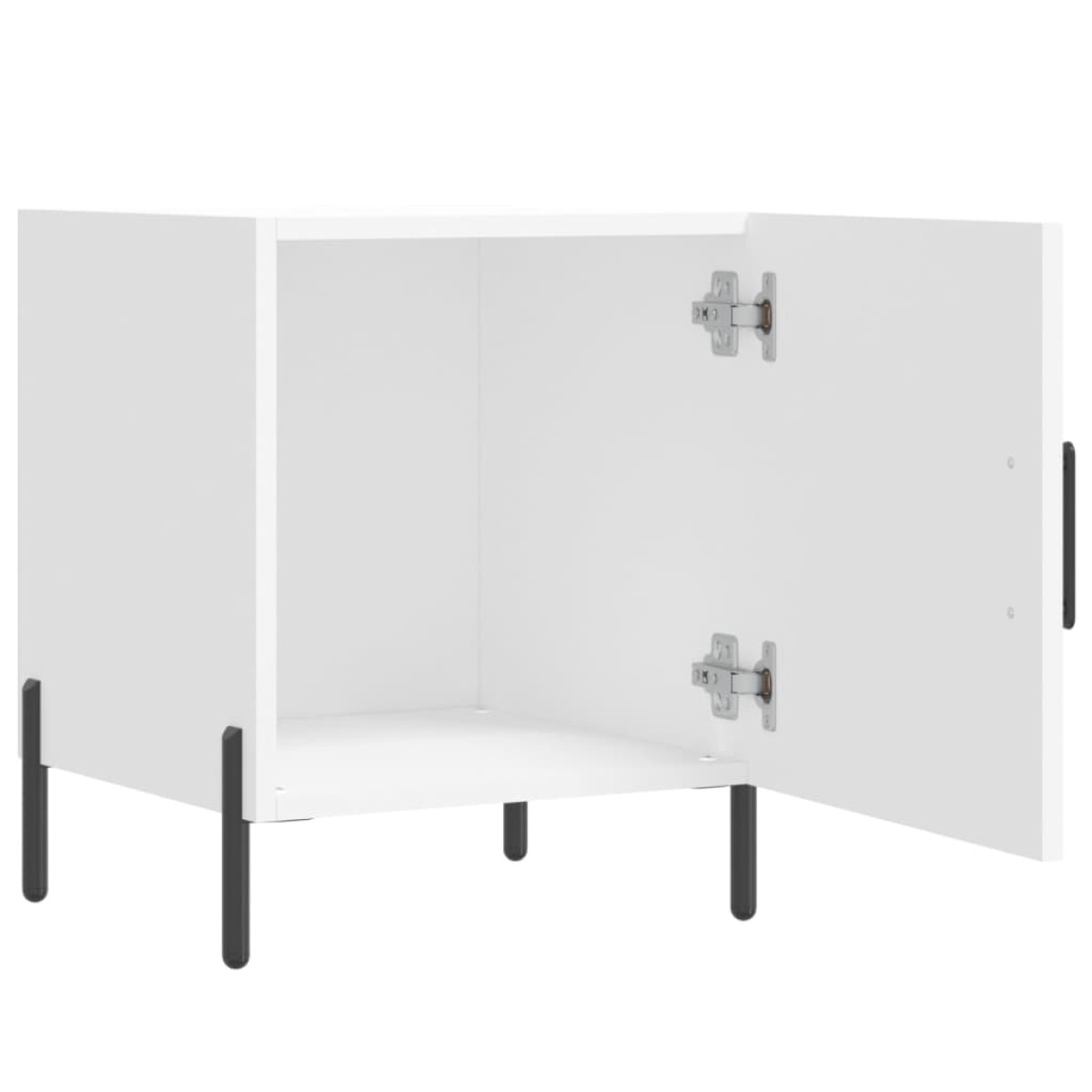 vidaXL Κομοδίνο Λευκό 40 x 40 x 50 εκ. από Επεξεργασμένο Ξύλο